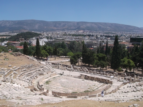 Teatrul lui Dionysos, vedere dinspre nord, Atena