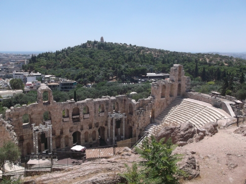 Odeonul lui Herod Atticus, vedere dinspre nord, Atena