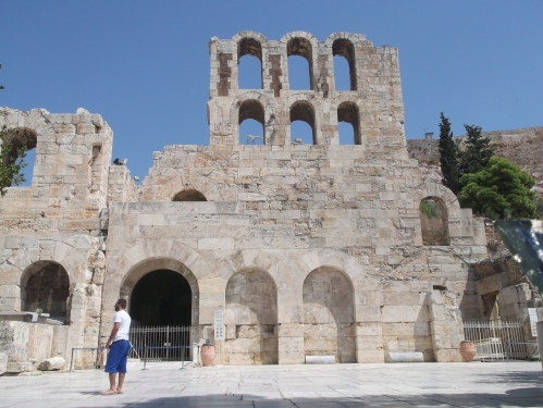 Odeonul lui Herod Atticus, vedere dinspre sud, Atena