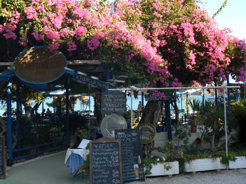 Tavernă tradiţională din portul Agia Marina, insula Egina (Aegina)